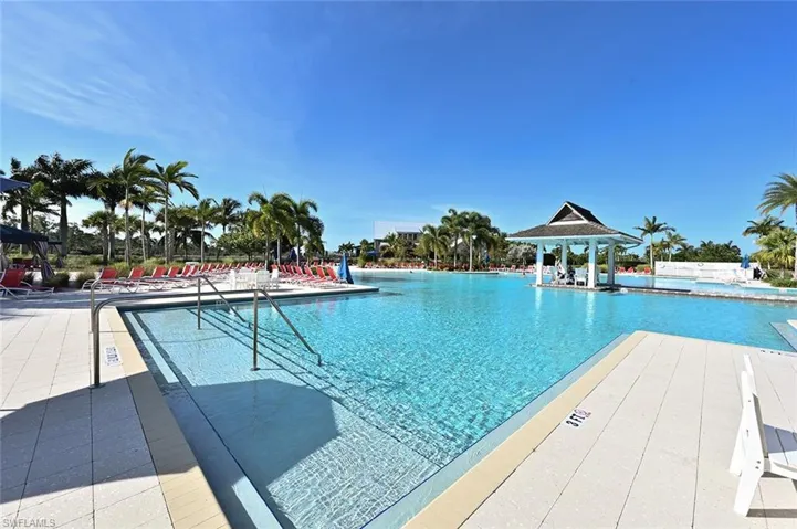 Heated resort style pool