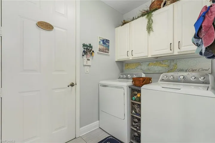 Laundry room inside with storage