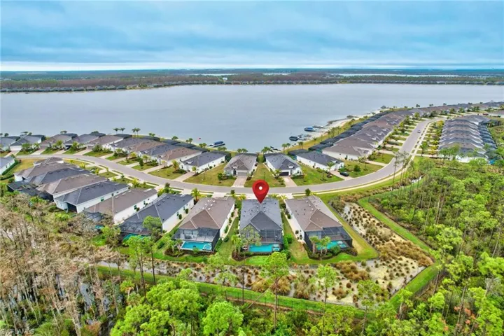 Home location featuring The Preserve behind the Home and the Pristine Lake across the Street