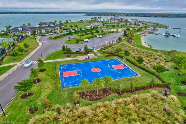 Aerial view featuring Basketball Courts