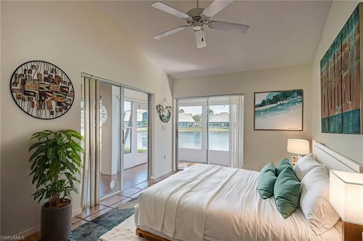 Primary Bedroom staged
