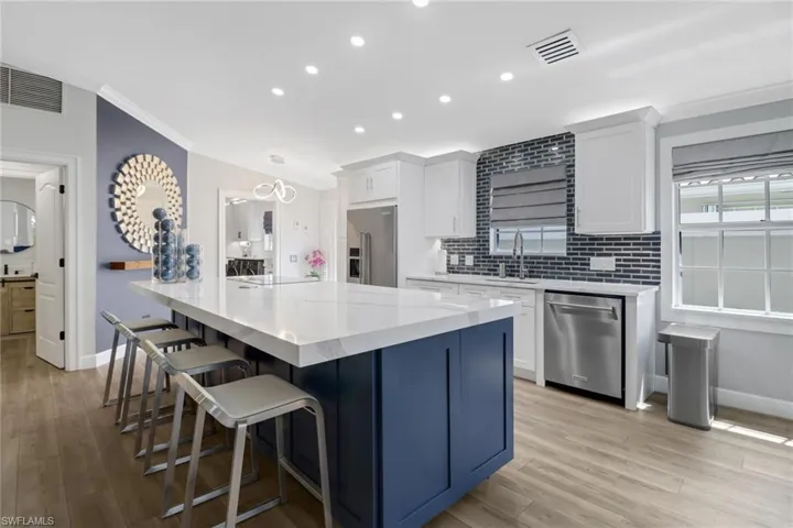 Large kitchen island