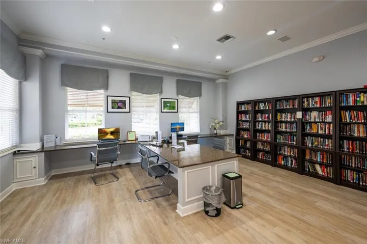 Business Center and library at the Castaway's Club
