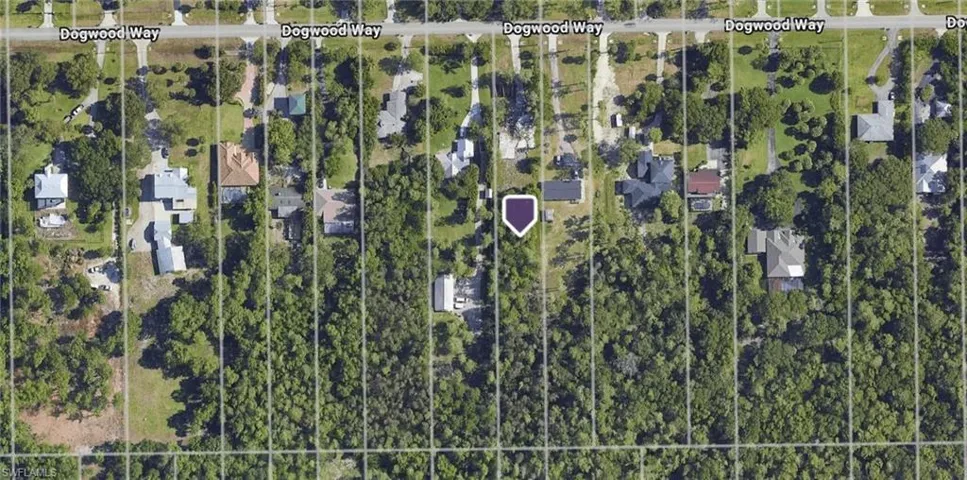 Aerial overview of property's location