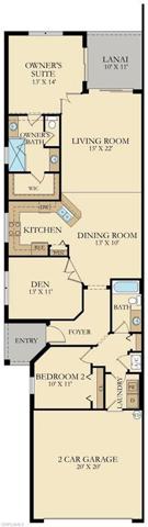 floor plan with room sizes