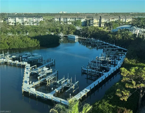 View of docks - available slip is directly opposite t entryt