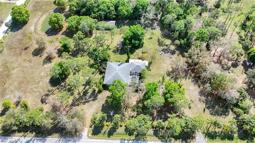 Birds eye view of property
