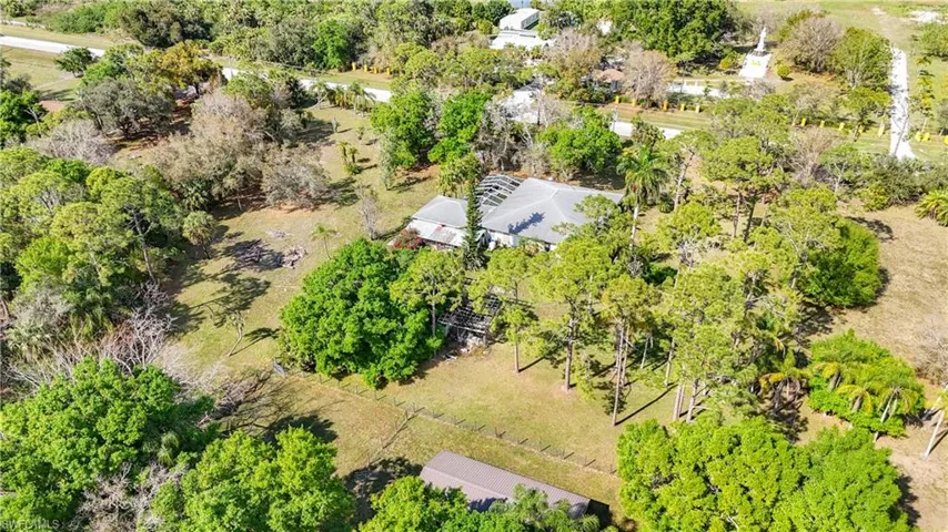 Birds eye view of property