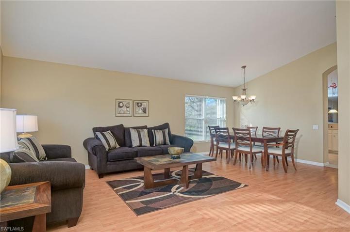 Formal living and dining from front entry.