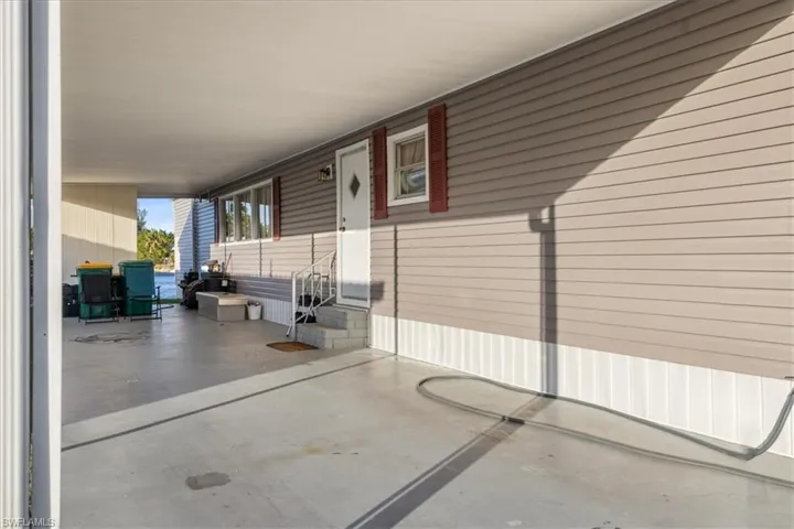 View of covered porch