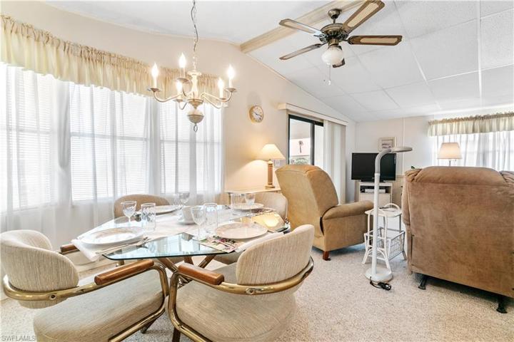 Open dining room and living room