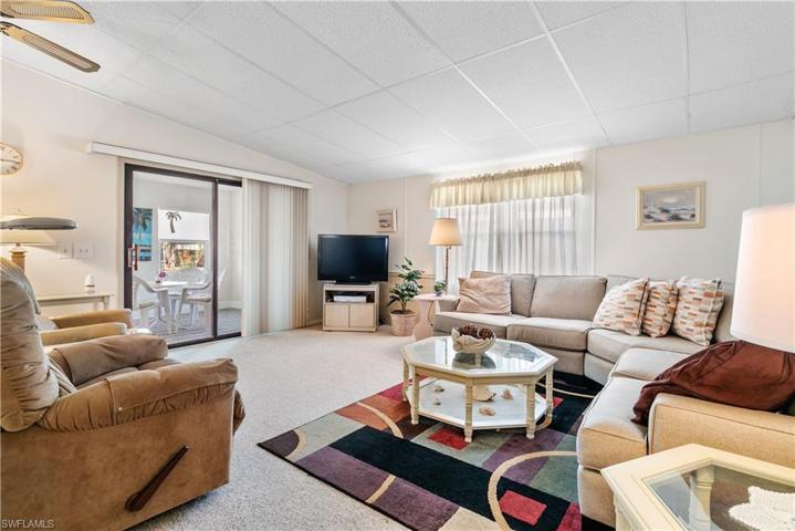 Bright living room space