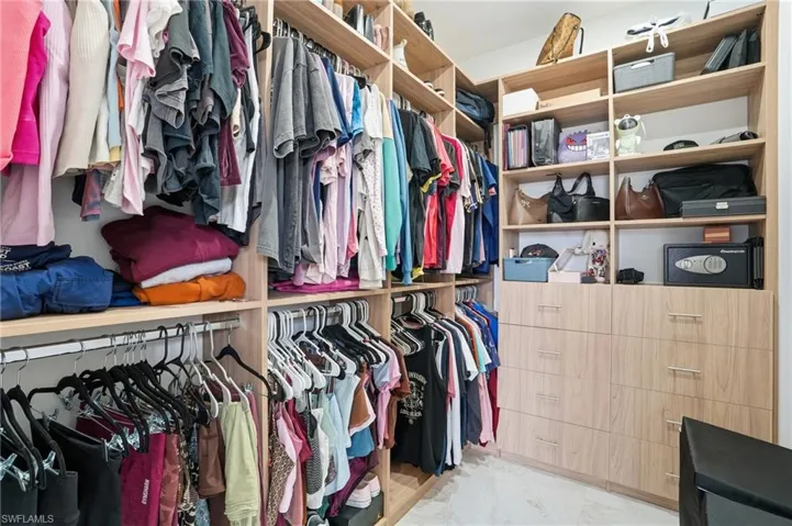 View of spacious closet