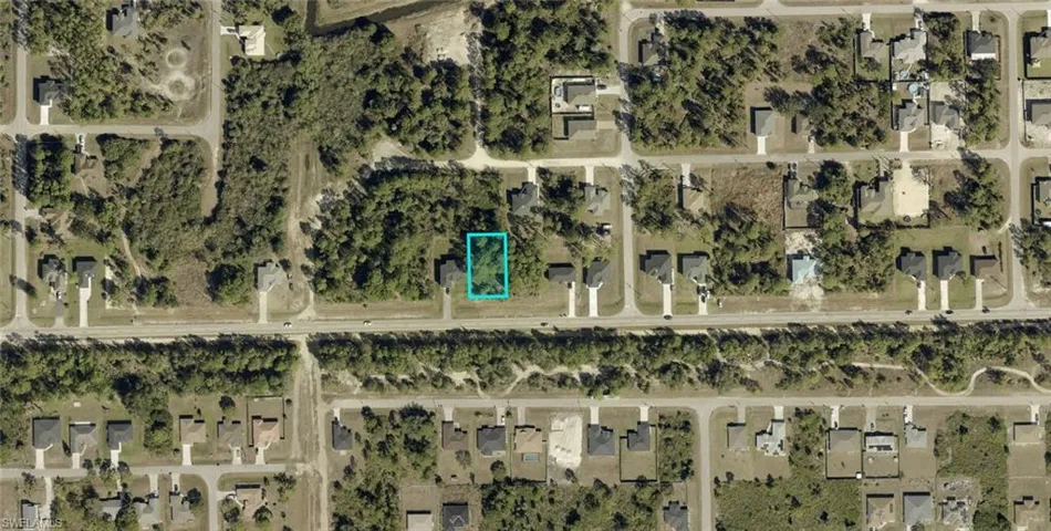 Aerial Map. Indicating the property's boundaries within the surrounding area