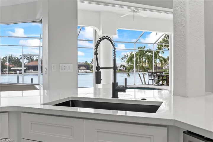 Enjoy water views from the kitchen as you prep, cook, or entertain.