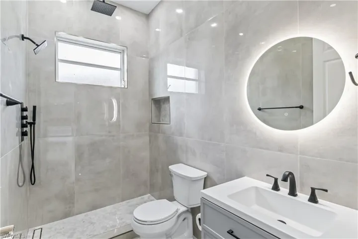 Bright and inviting bathroom designed for guest comfort.