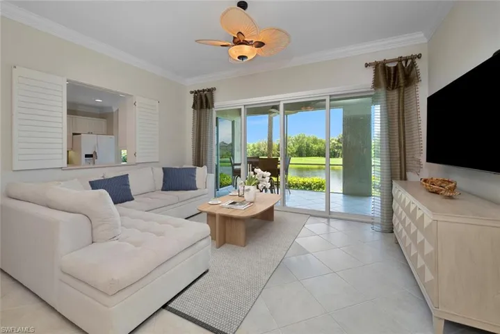 Walk in and your eye takes you right to the outside! (some virtual items in photo)