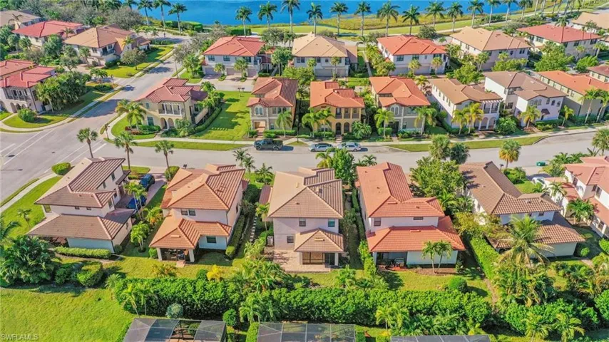 Birds eye view of property