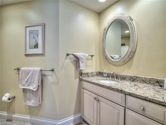 Bathroom featuring vanity