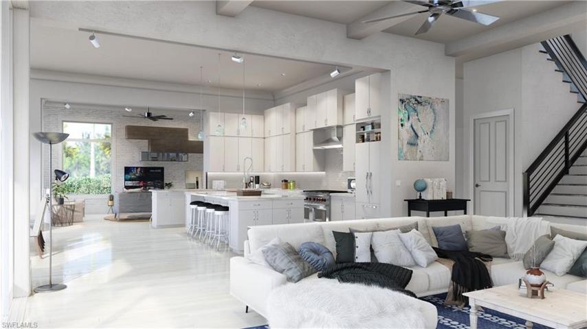 Living room to Kitchen - Architectural