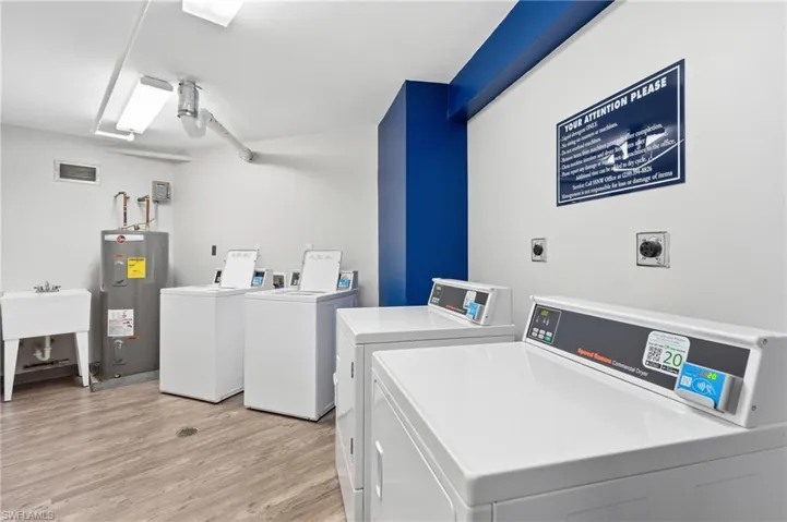 laundry room on floor