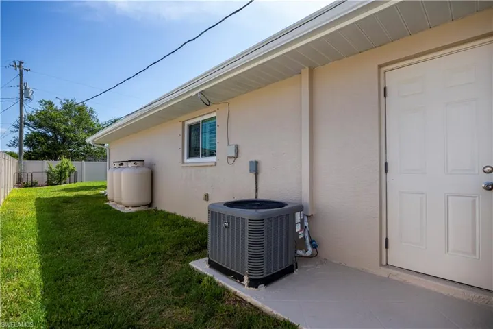 Propane tanks for generator and air conditioner