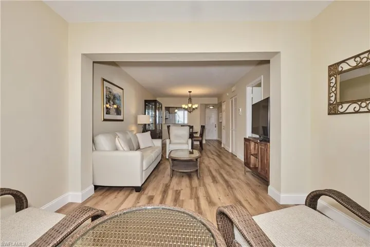 View looking back towards the front door of the unit.