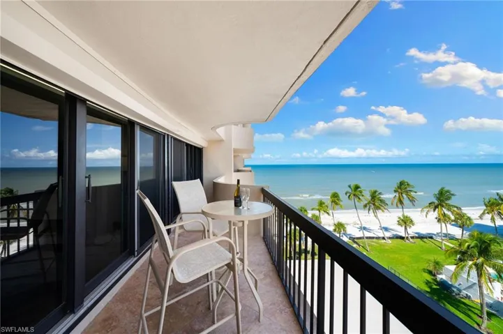 Balcony with a Gulf of Mexico view