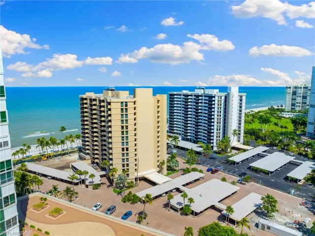 Bird's eye view of Beach and Gulf of Mexico