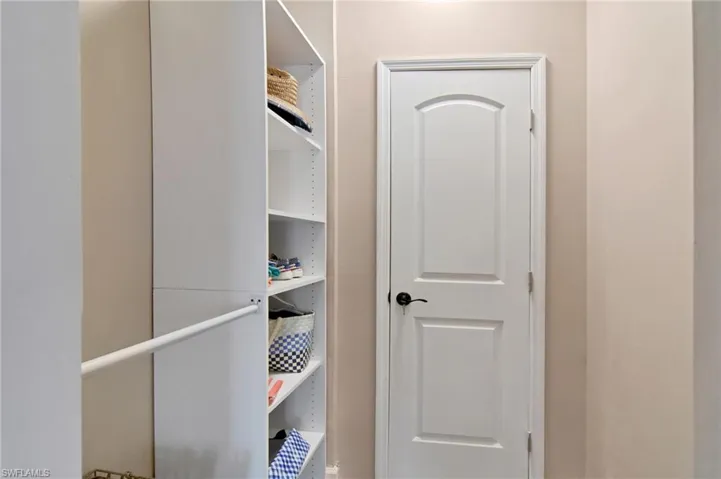View of spacious closet