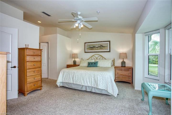 Primary bedroom, dual walk-in closets
