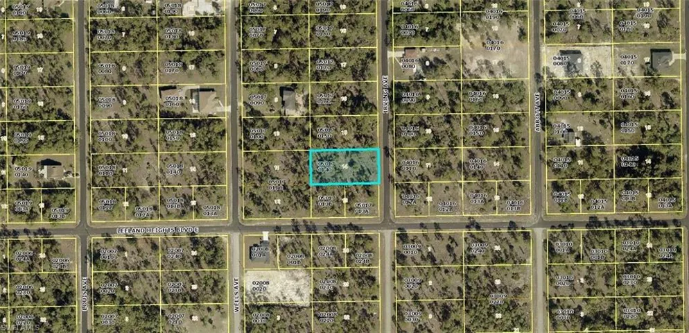 Map / location with property boundaries highlighted