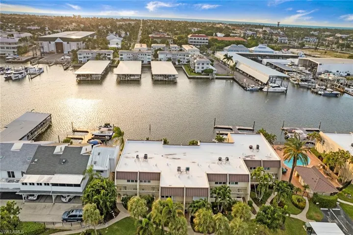 Bird's eye view of a large body of water