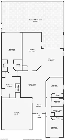 View of floor plan / room layout