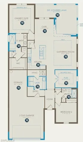 showing all structural upgrades.