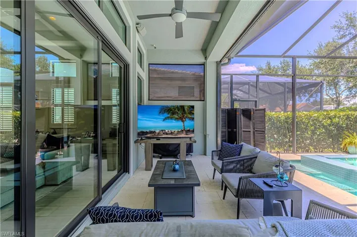 Screened in covered Lanai
