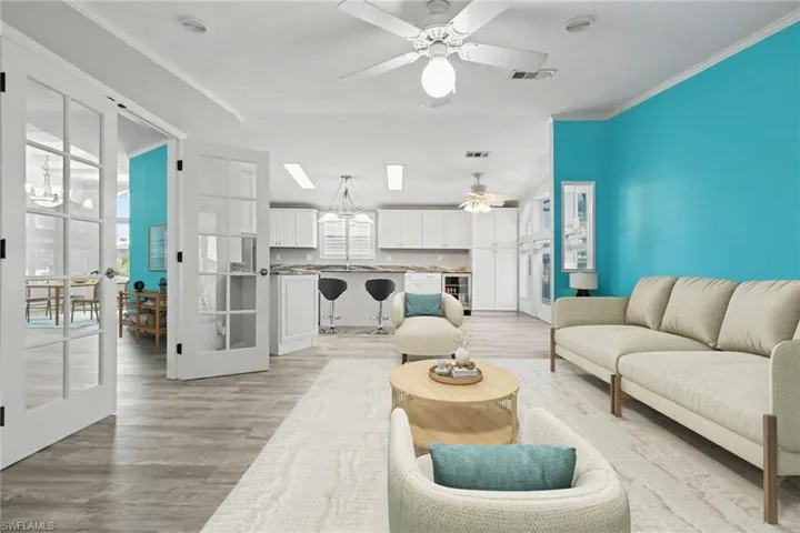 Virtually Staged Family Room