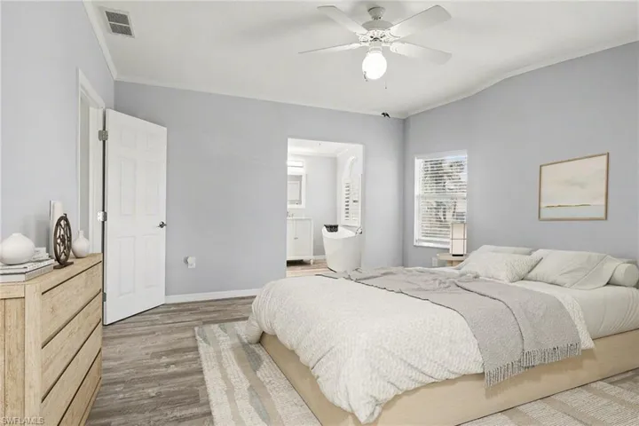 Virtually Staged Primary Bedroom