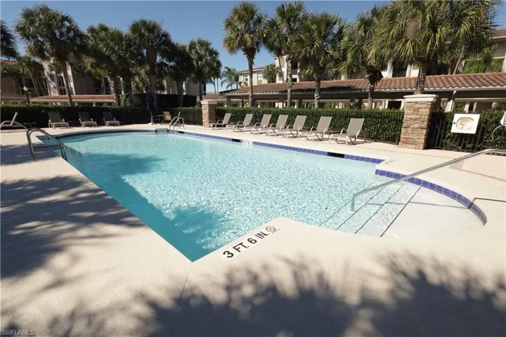 Satellite pool close to unit for added privacy.