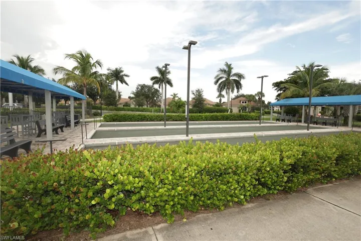 Bocce court at Heritage Bay.