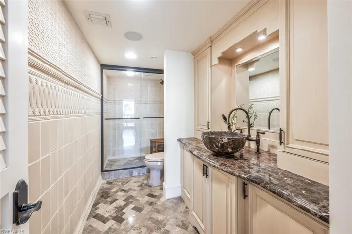 Hallway bathroom