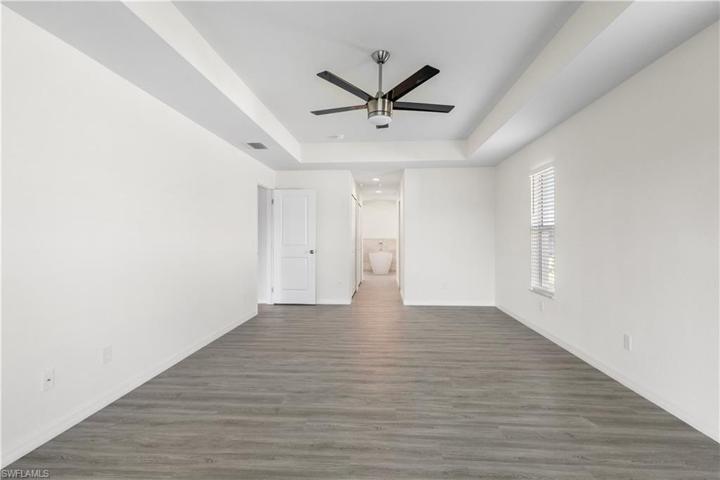 master bedroom, look into master bathroom