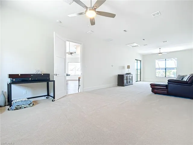Large bonus room with private balcony and plumbed for additional bathroom