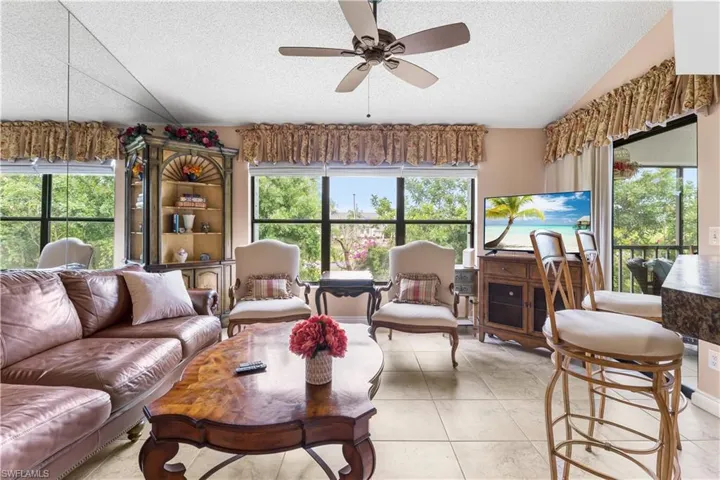 There is a mirrored wall on the left which reflects the views. What a fabulous feel this gives to this condo.