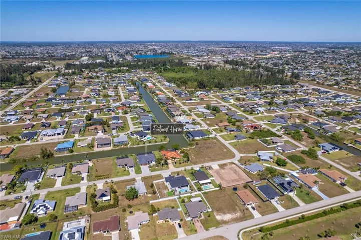 Drone / aerial view with a residential view