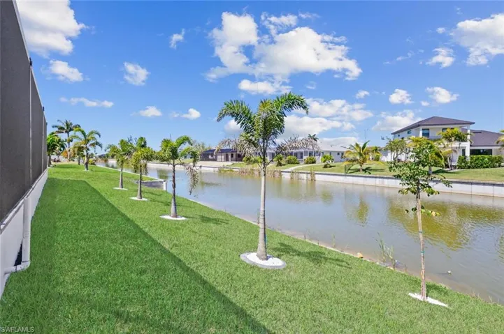 Water view with a residential view