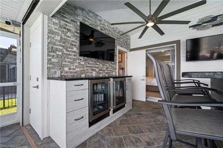 Outdoor entertainment area