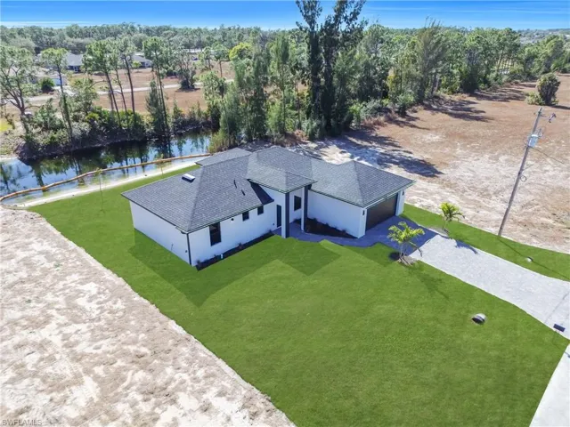 View from above of property featuring a large body of water