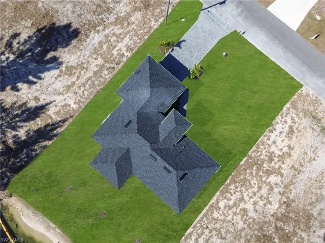 View from above of property