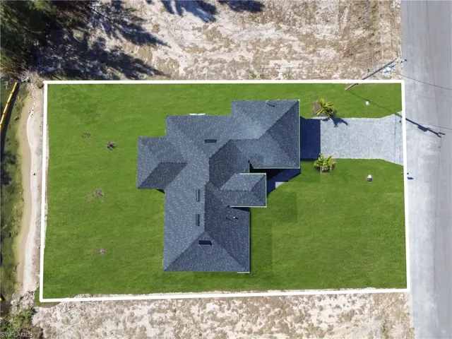 View from above of property